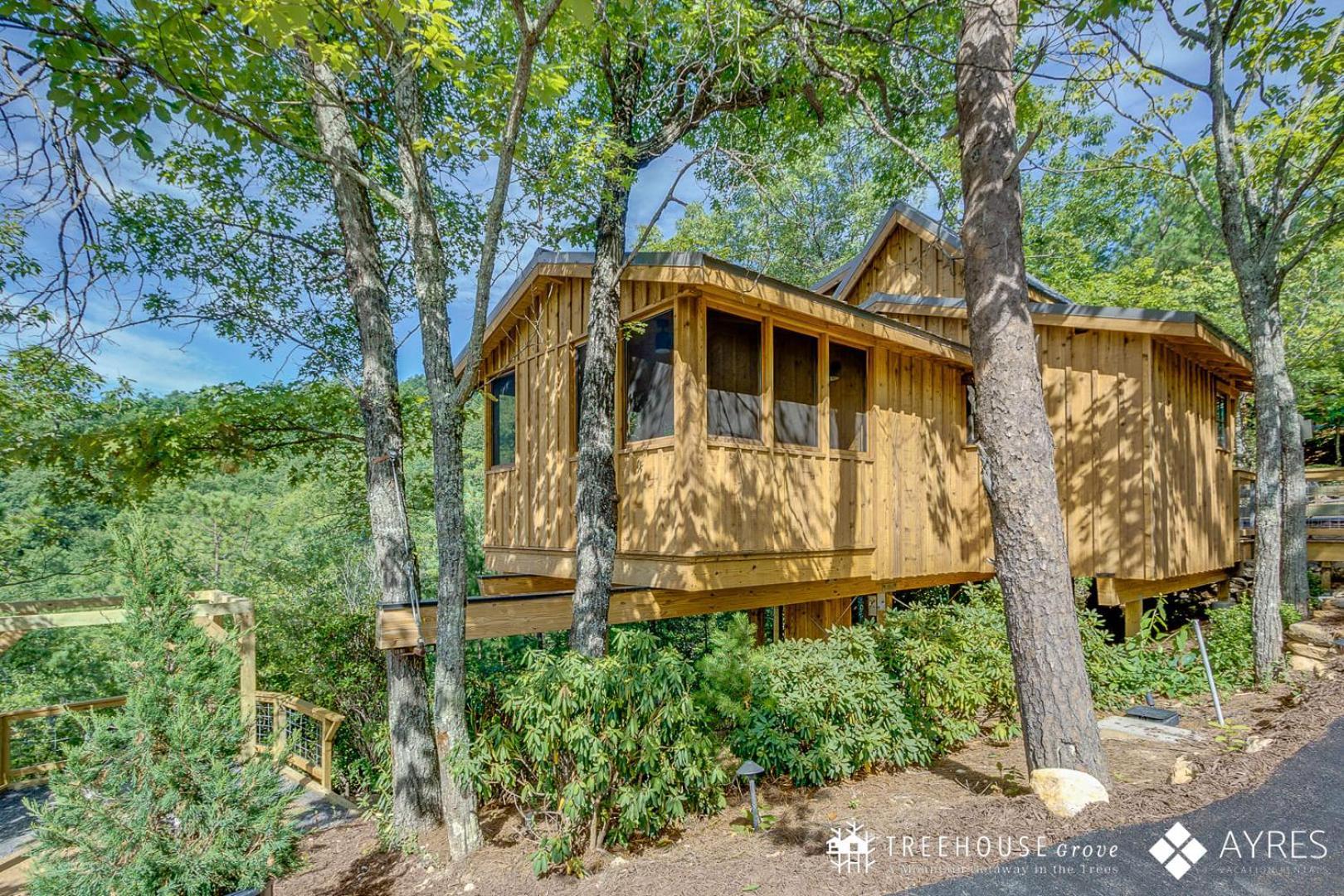 The Blackjack Oak In Treehouse Grove At Norton Creek Gatlinburg Exterior foto